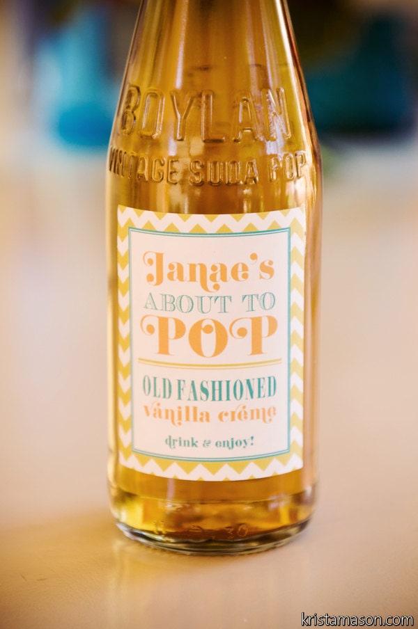 Vintage Soda Bottle Labels - as seen on Hostess with the Mostess