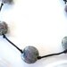 Adjustable Black Silk Cord and Beautiful Lampwork Beads Necklace