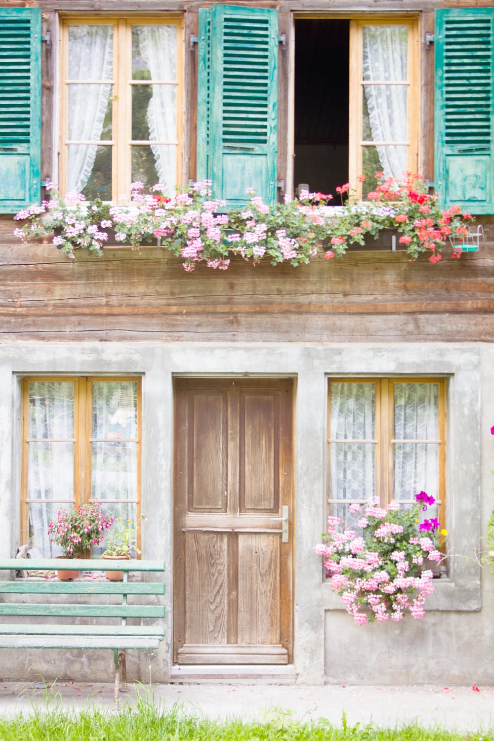 Alpine House in lauterbrunnen, Switzerland - Fine art photograph - 8x12