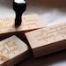 Return Address Rubber Stamp - Hand Calligraphy - 3" x 1.5"