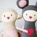 plush Lamb Girl - soft art doll, children toy