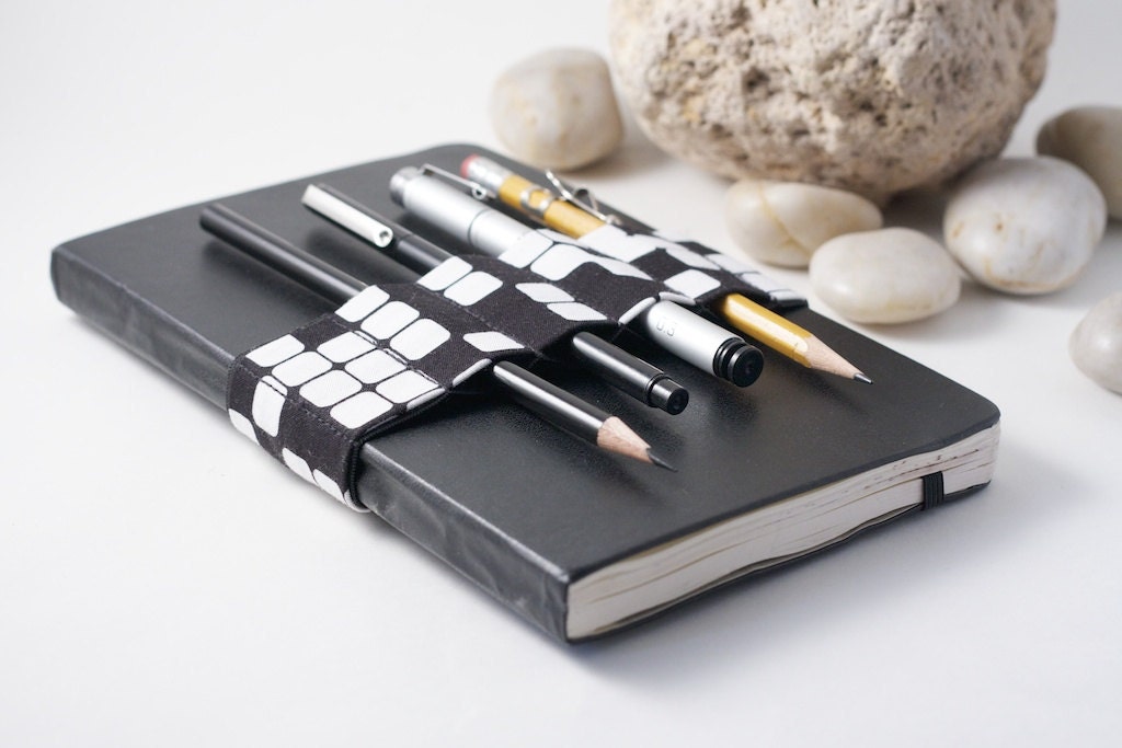 Alt Pencil Case / Journal Bandolier / Crossword