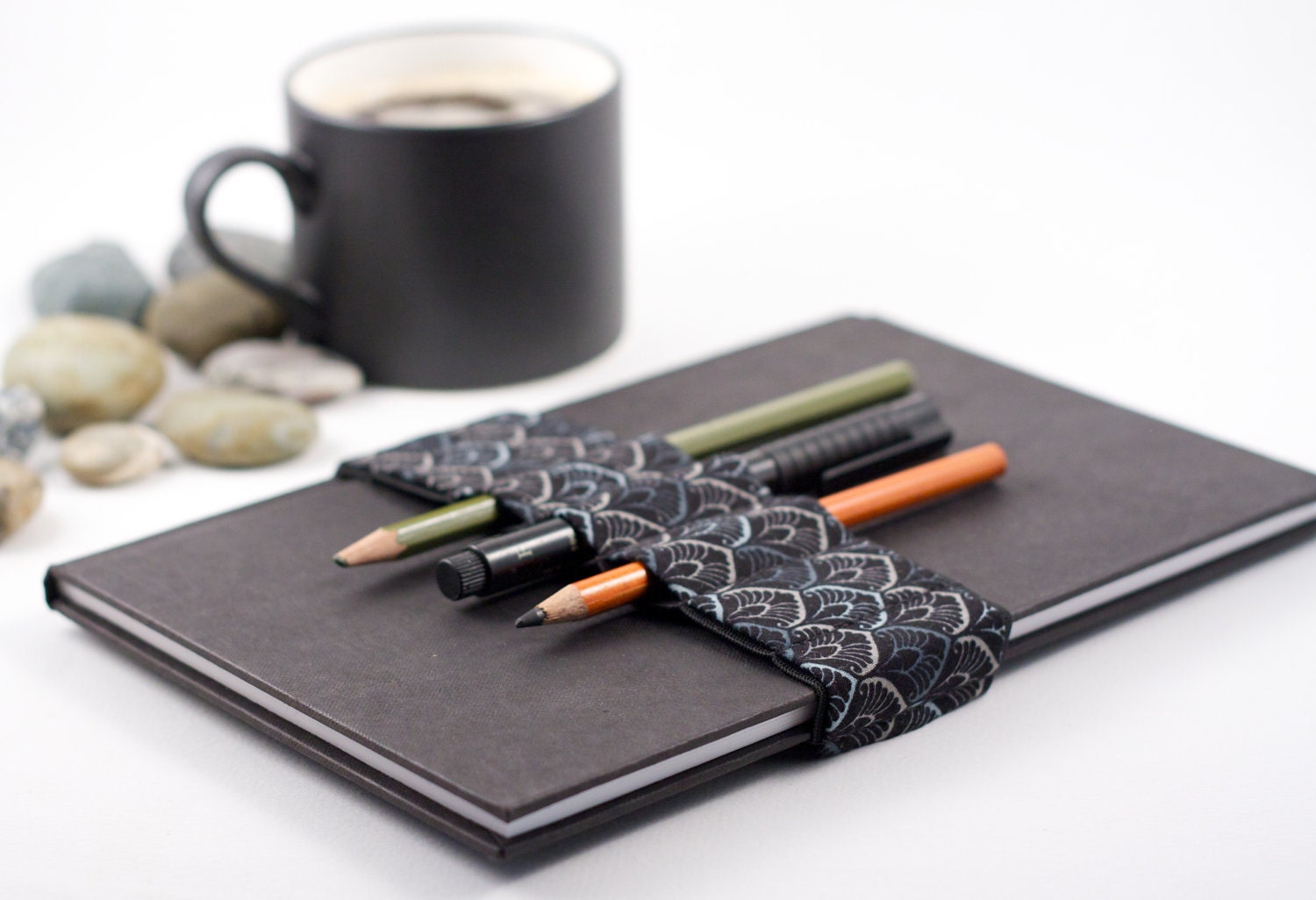 Journal Bandolier / Dark Ornament / replace your pencil case