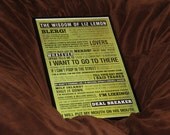 11X17 30 Rock LIZ LEMON Quotes Poster: Wisdom Of Liz Lemon