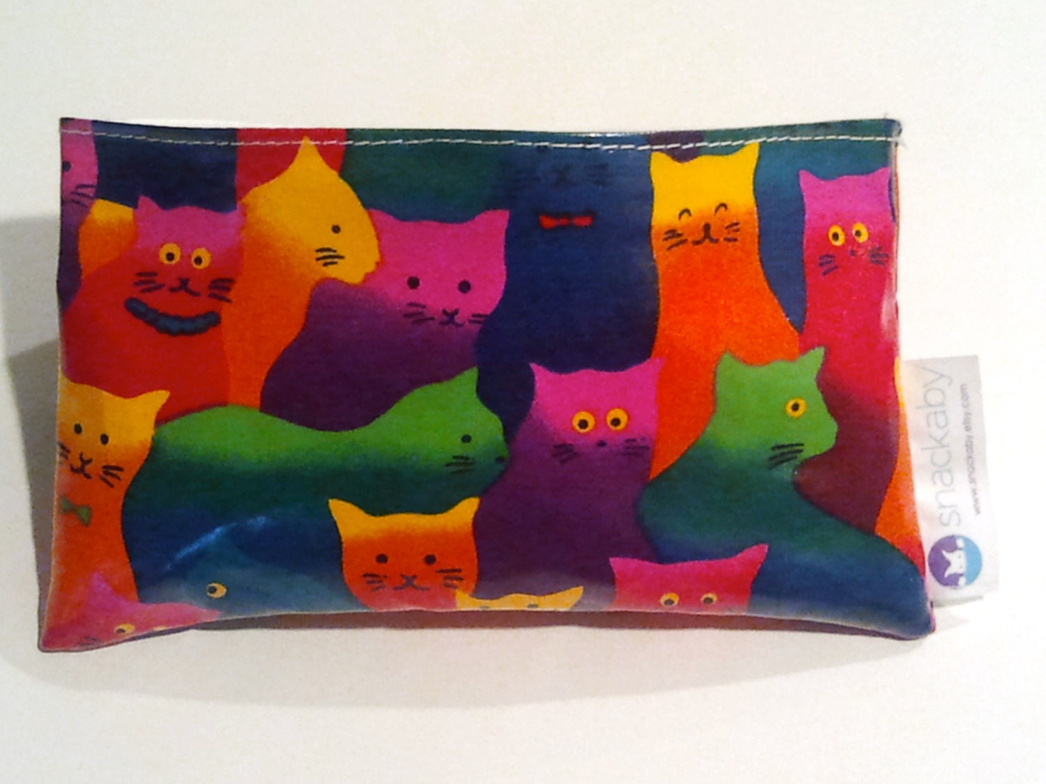 SNACKABY dishwasher-safe reusable washable snack bag Crazy Cats