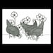 Original Art Original Drawing Illustration Folk Art Pen And Ink Art Stylised Hens Flowers Graphic Art Ink Art Black And White Art