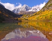 Maroon Bells - Aspen, Colorado 8x12 Giclee Print