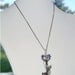 Antique Skeleton Key Necklace, wire wrapped skeleton key necklace, butterfly