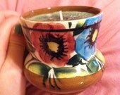 Vanilla Scented Vintage Coffee Cup Candle