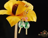 Romantic floral earrings