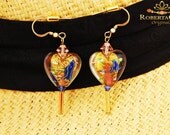 Angelic heart earrings