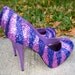 Pink & Purple Glitter Heels
