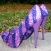 Pink & Purple Glitter Heels