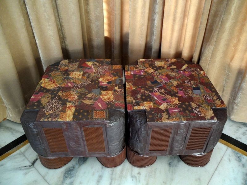 Handmade Cardboard Table Set