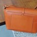 Hand Stitched Leather Shoulder Bag/ Carry On Bag