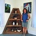 Corner Cabinet Shelves Handmade from Reclaimed Wood