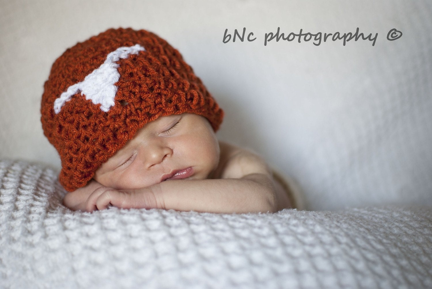 Texas Longhorn beanie -- Newborn Photography Prop