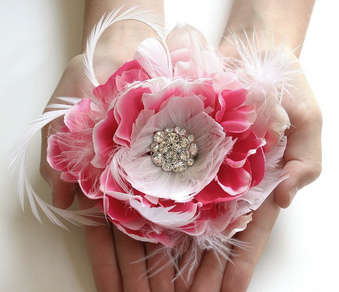 Bridal Hair Flower, Pink Hair Flower, Wedding Hair Flower, Bridal Hair Accessories, Pink Wedding, Spring Wedding