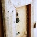 Jewelry Organizer Display made from distressed upcycled wood and chicken wire