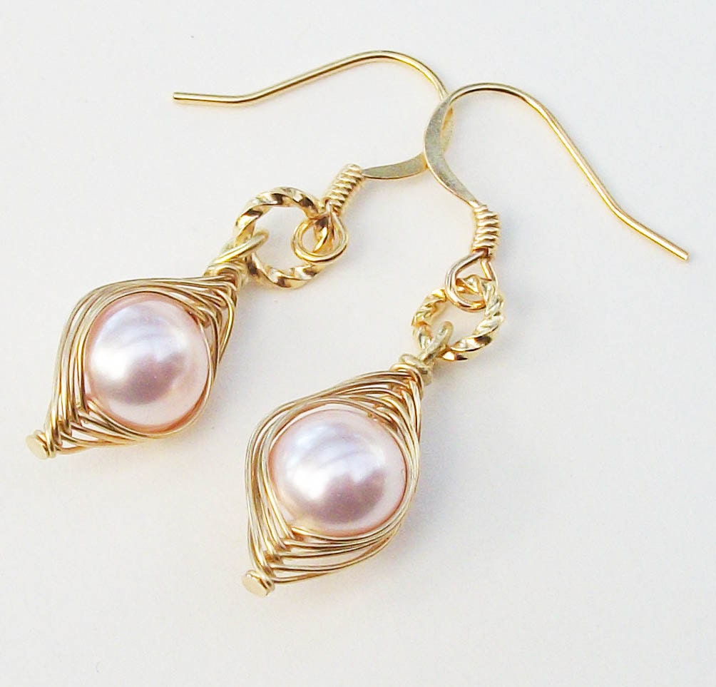 Pea In The Pod Earrings   - One Pea In The Pod Gold Earrings. For Brides, Bridesmaids, Family,Sisters, Best Friends And Mothers.