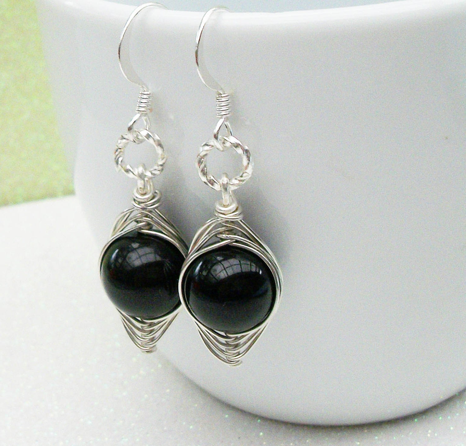 Pea In The Pod Earrings - One Pea In The Pod Silver Earrings. For Brides, Bridesmaids, Family,Sisters, Best Friends And Mothers.