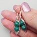 Two Peas In A Pod Silver Gemstone Earrings - Limited Edition Green Malachite  Earrings Ideal For Friends Famly Or Mothers