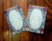 Gosh I sure miss you romantic card (blank inside)
