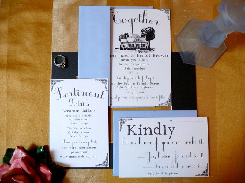Down on the Farm Invitation Suite Custom for you