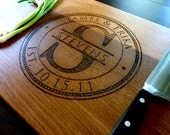 Personalized Cutting Board - Custom Engraved - 12 x 15- Personalized Wedding Gift, Anniversary Gift