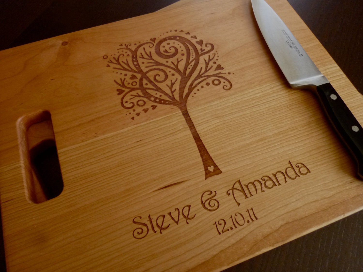 Personalized Gift - Cutting Board - Engraved and Personalized - 12" x 15"