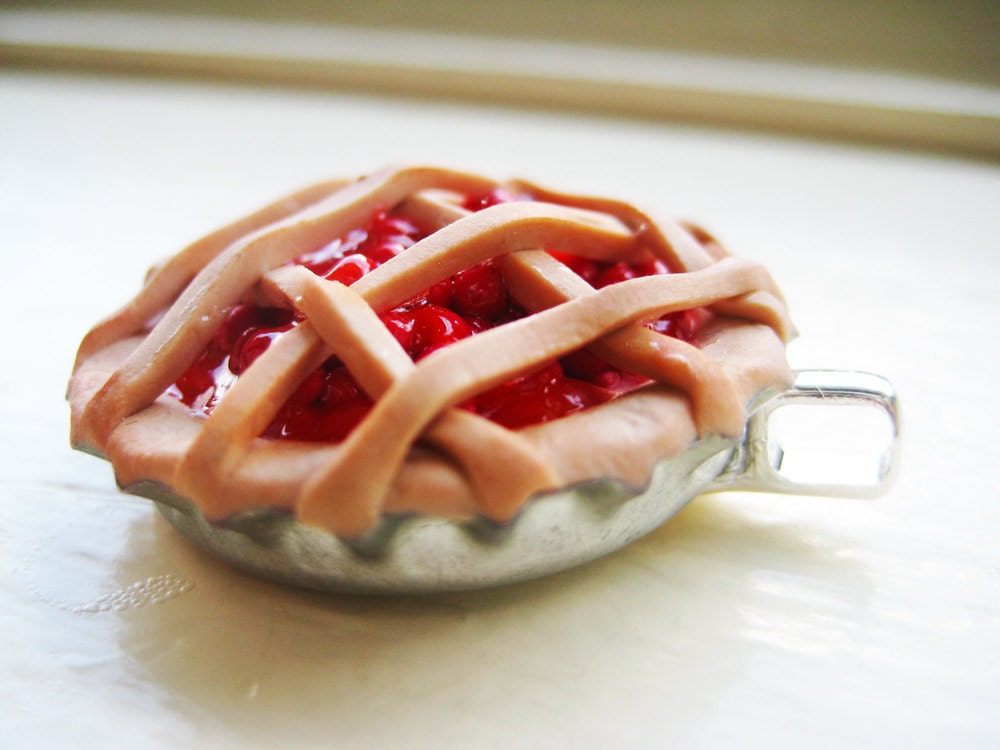 cherry pie pendant