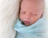 1 turquoise hand dyed cheesecloth wrap newborn photo prop must have