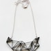 Geometric Necklace - Prism & Triangles Minimalist Necklace in Black