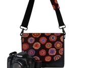 Camera Bag, Padded Water Resistant Camera Bag DSLR Camera Bag Slr Camera Bag Purse - Floral Print Pockets Woman's Camera Handbag
