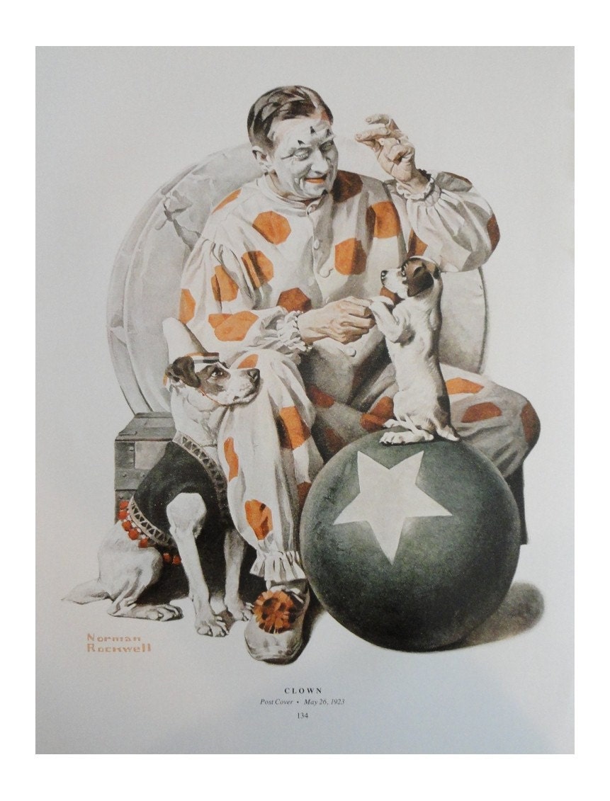 Norman Rockwell Clown