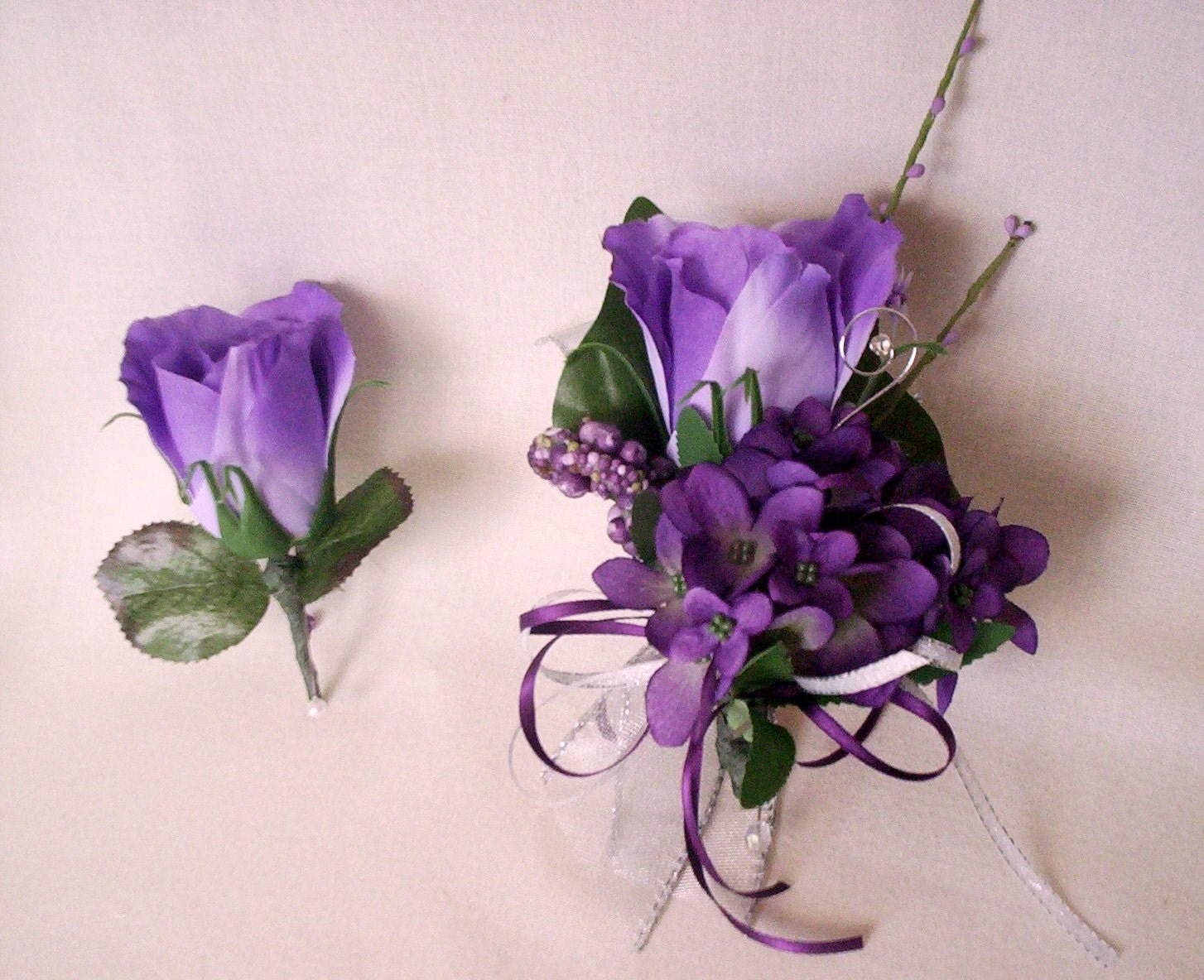 Corsage Flowers Purple