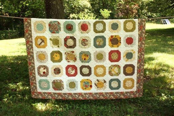 RESERVED FOR KAREN - Urban Cowgirl Lap Quilt - Twin Size Coverlet