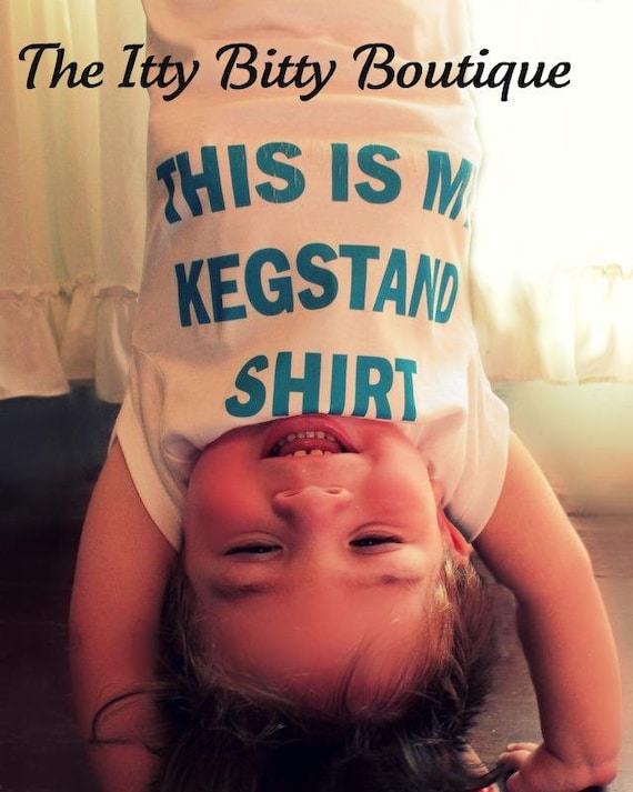 This Is My Kegstand Shirt - Funny Baby Onesie - Toddler Tee also available - Your Color Choice