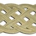 Recycled Fishing Line Rope Doormat or Rope Throw Rug Gray Natural colored Nautical beach decor