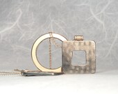 Mid Century Modern Square Damascus Pendant