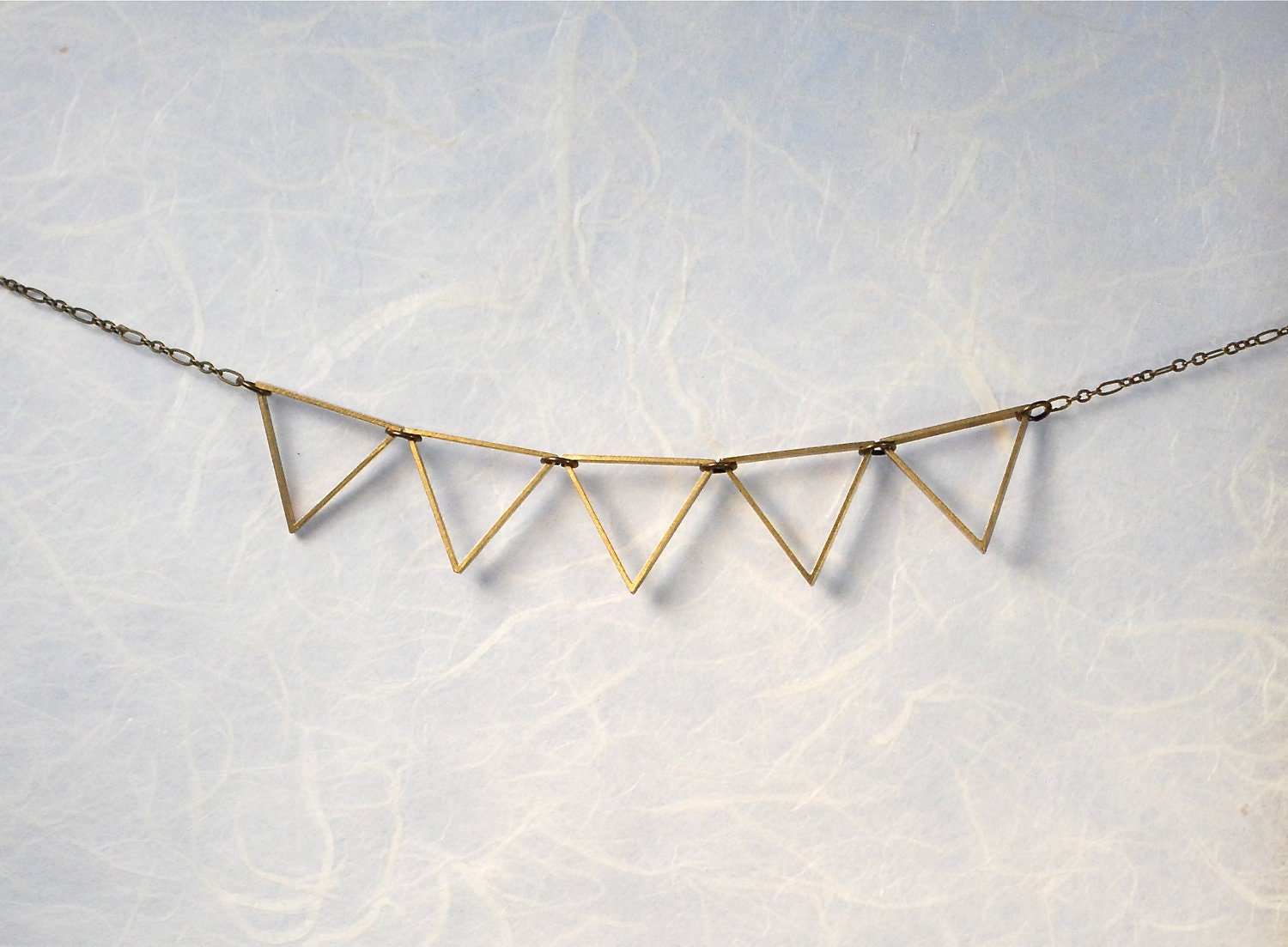 Five Gold Rings Modern Design Christmas Necklace