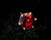 Bright red ruby  tie tack