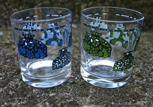 Vintage Glasses, Stained Glass
