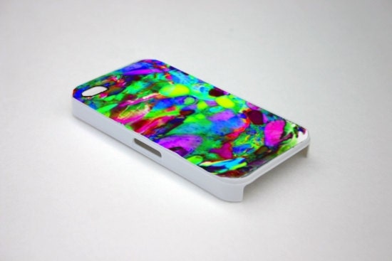 iphone 4 Case, iphone 4s Case,  Geometric, Neon, 80's, green
