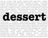 Dessert print - 8 x 10  Kitchen   Dining Room Print   Foodie Print