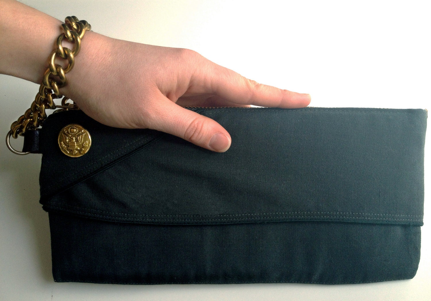 Clutch Purse from WWII Army Garrison Hat