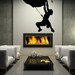 Hanging Mountain Climber Vinyl Decal Wall Art