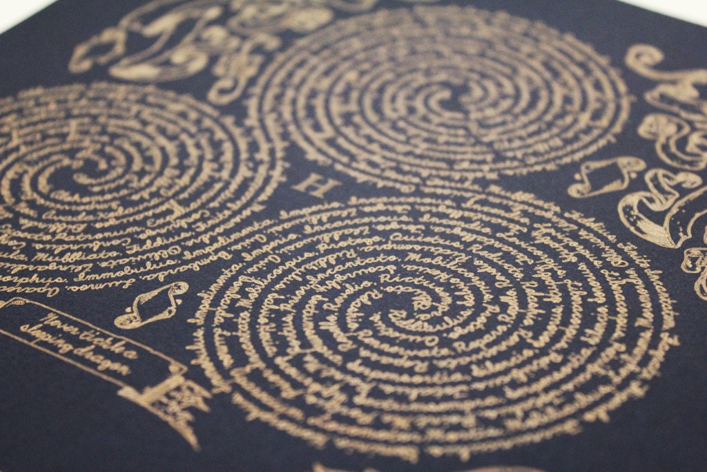 Scrolls & Spells - Wizard inspired art - Ravenclaw