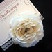 Antique Creamy Ivory Rose Silk Flower Hair Clip, Veil Accent, Bridal, Bridesmaids, Wedding, BESTSELLER