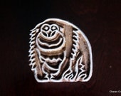 Hand Carved Indian Wood Textile Stamp Block- Ape (ON SALE)